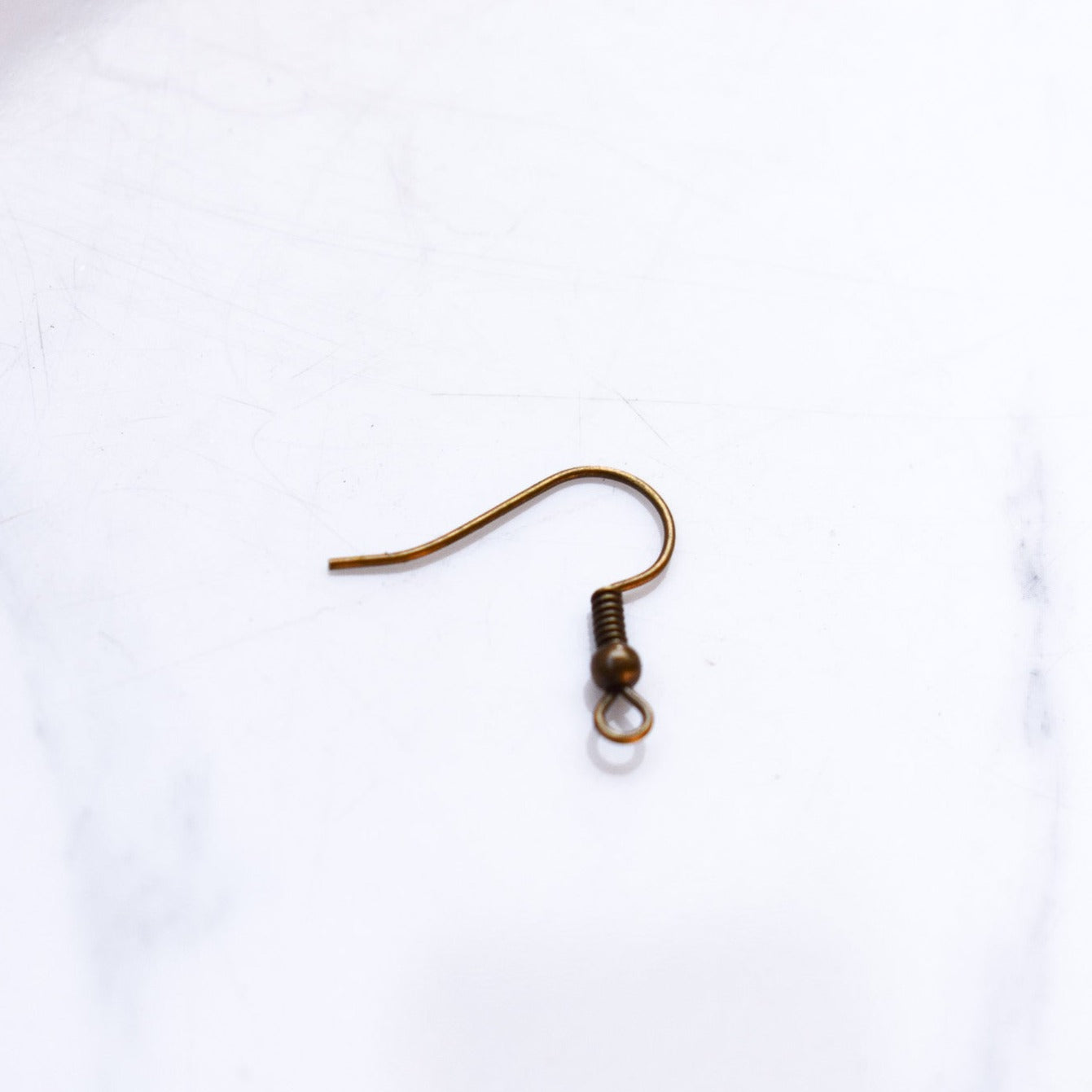 Iron Earring Hooks, Ear Wire, with Horizontal Loop, Cadmium Free & Nickel Free & Lead Free.