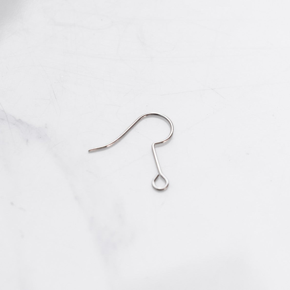 Basic Iron Earring Hooks, Ear Wire, with Horizontal Loop, Cadmium Free & Nickel Free & Lead Free.