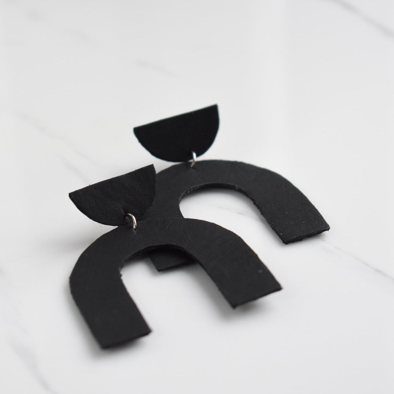 Handmade, light weight and comfortable to wear all day long leather earrings. All our earring hooks are made with a high quality stainless steel and they are hypo allergenic. They will not tarnish or irritate your sensitive skin.