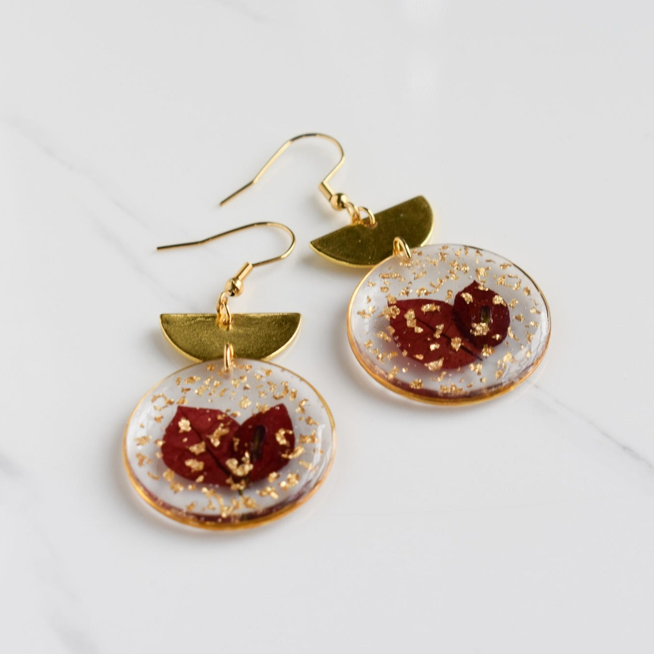 Handmade, light weight and comfortable to wear all day long leather earrings. All our earring hooks are made with a high quality stainless steel and they are hypo allergenic. They will not tarnish or irritate your sensitive skin.
