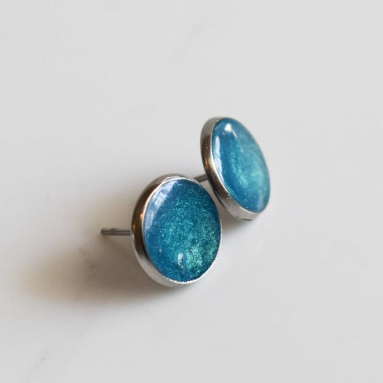 Handmade, light weight and comfortable to wear all day long leather earrings. All our earring hooks are made with a high quality stainless steel and they are hypo allergenic. They will not tarnish or irritate your sensitive skin.