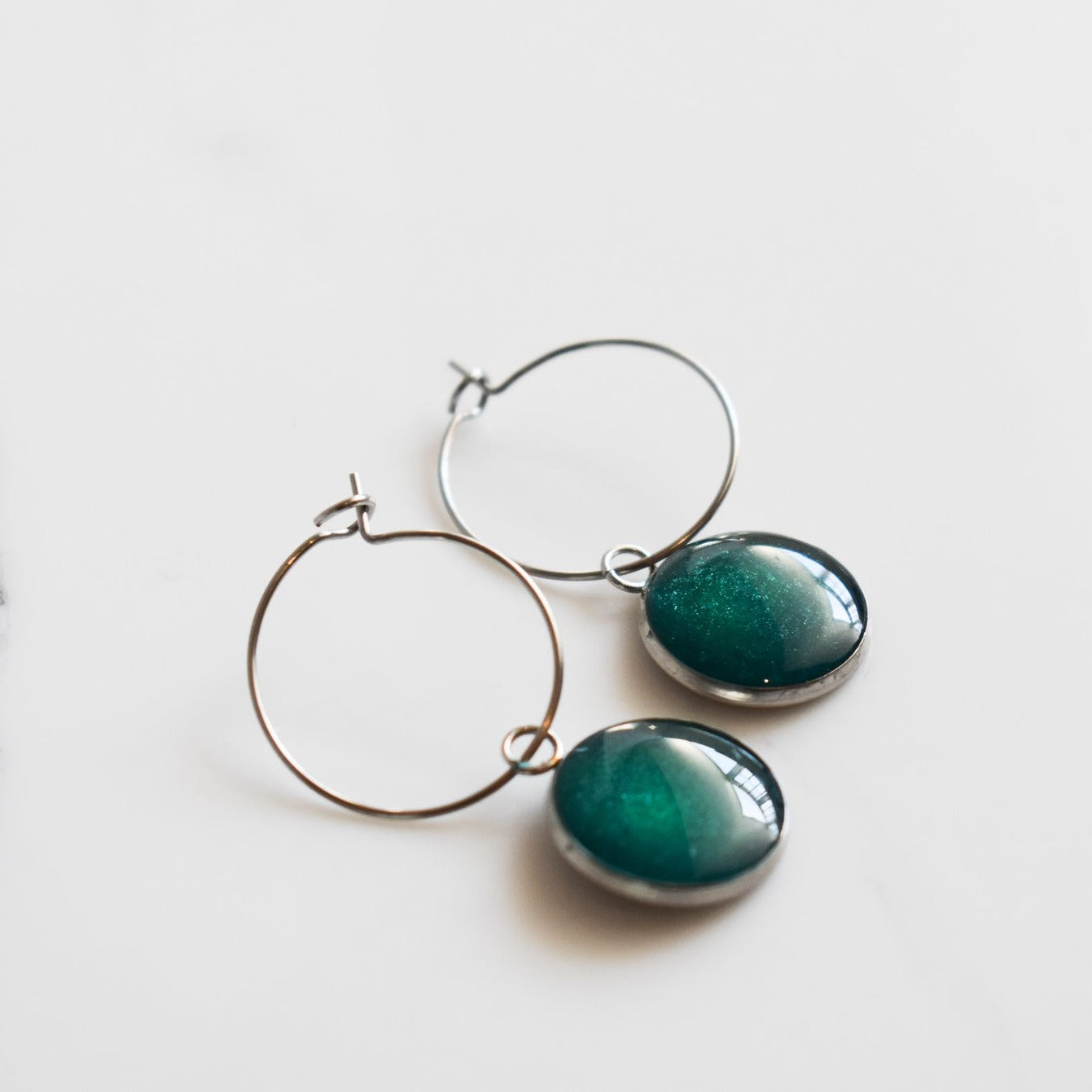 Handmade, light weight and comfortable to wear all day long leather earrings. All our earring hooks are made with a high quality stainless steel and they are hypo allergenic. They will not tarnish or irritate your sensitive skin.