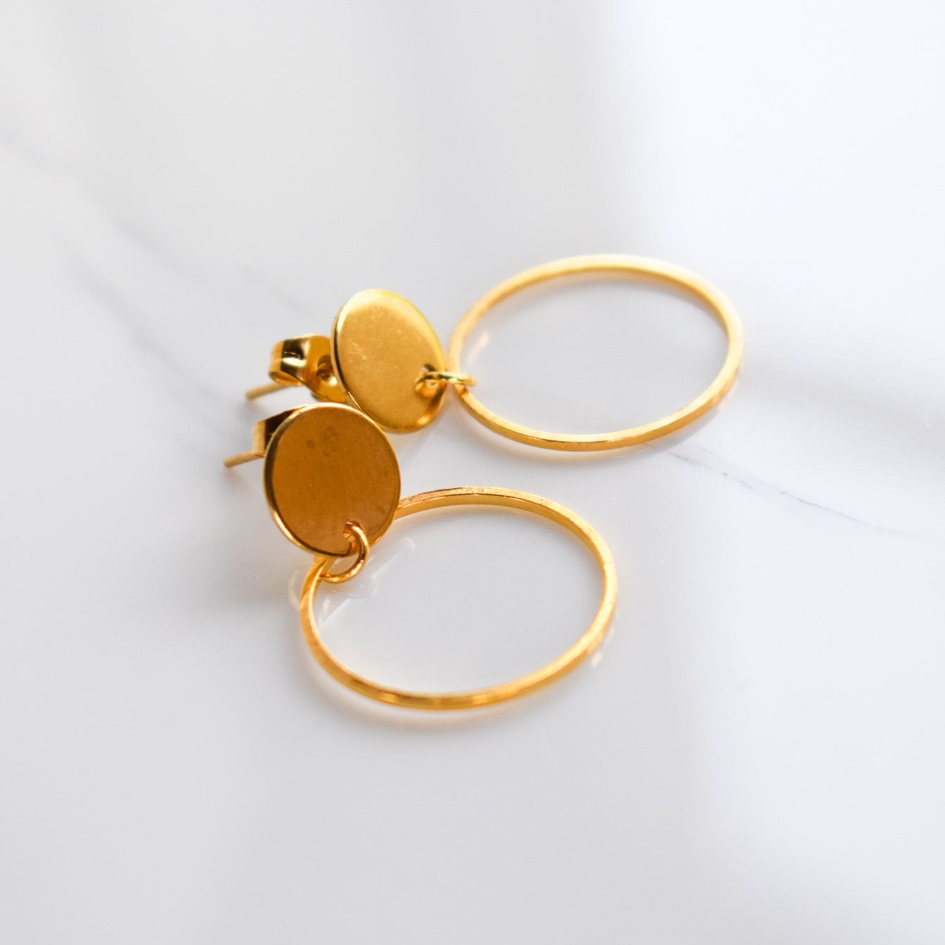Handmade, light weight and comfortable to wear all day long leather earrings. All our earring hooks are made with a high quality stainless steel and they are hypo allergenic. They will not tarnish or irritate your sensitive skin.