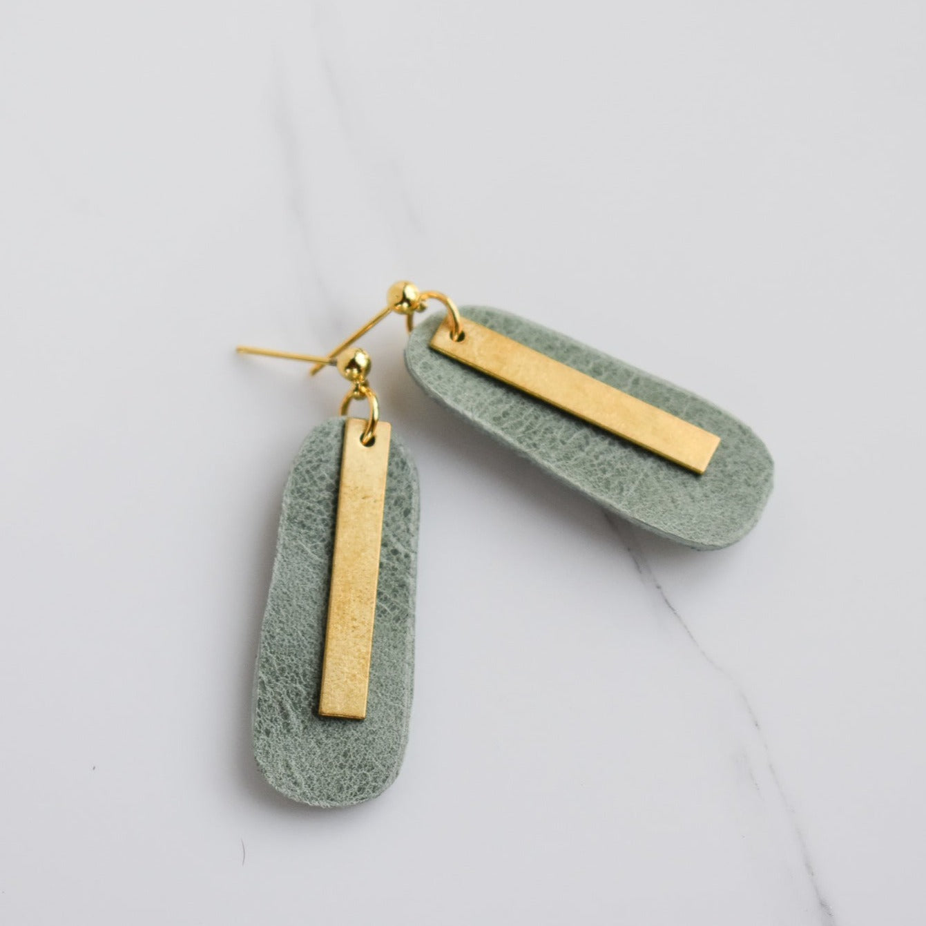 Handmade, light weight and comfortable to wear all day long leather earrings. All our earring hooks are made with a high quality stainless steel and they are hypo allergenic. They will not tarnish or irritate your sensitive skin.
