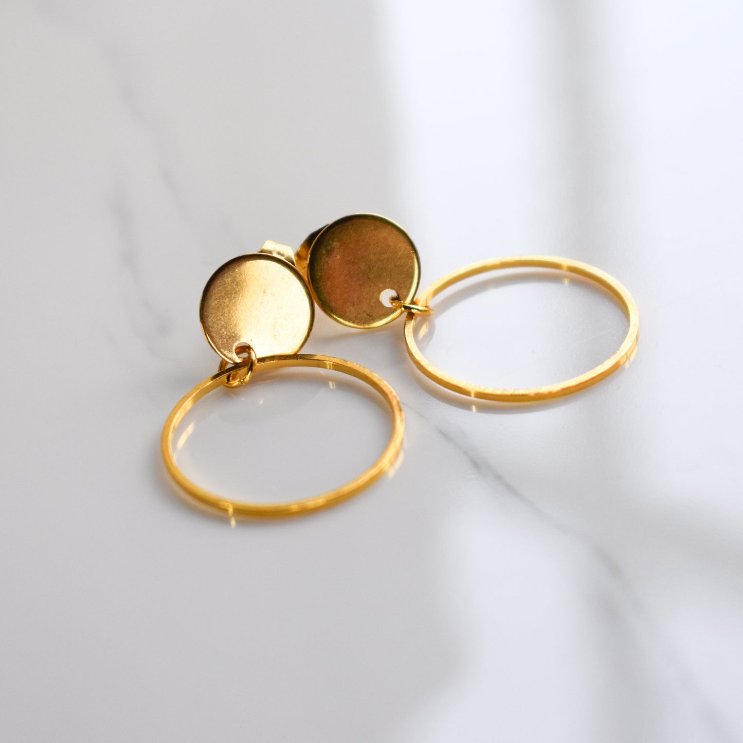 Handmade, light weight and comfortable to wear all day long leather earrings. All our earring hooks are made with a high quality stainless steel and they are hypo allergenic. They will not tarnish or irritate your sensitive skin.