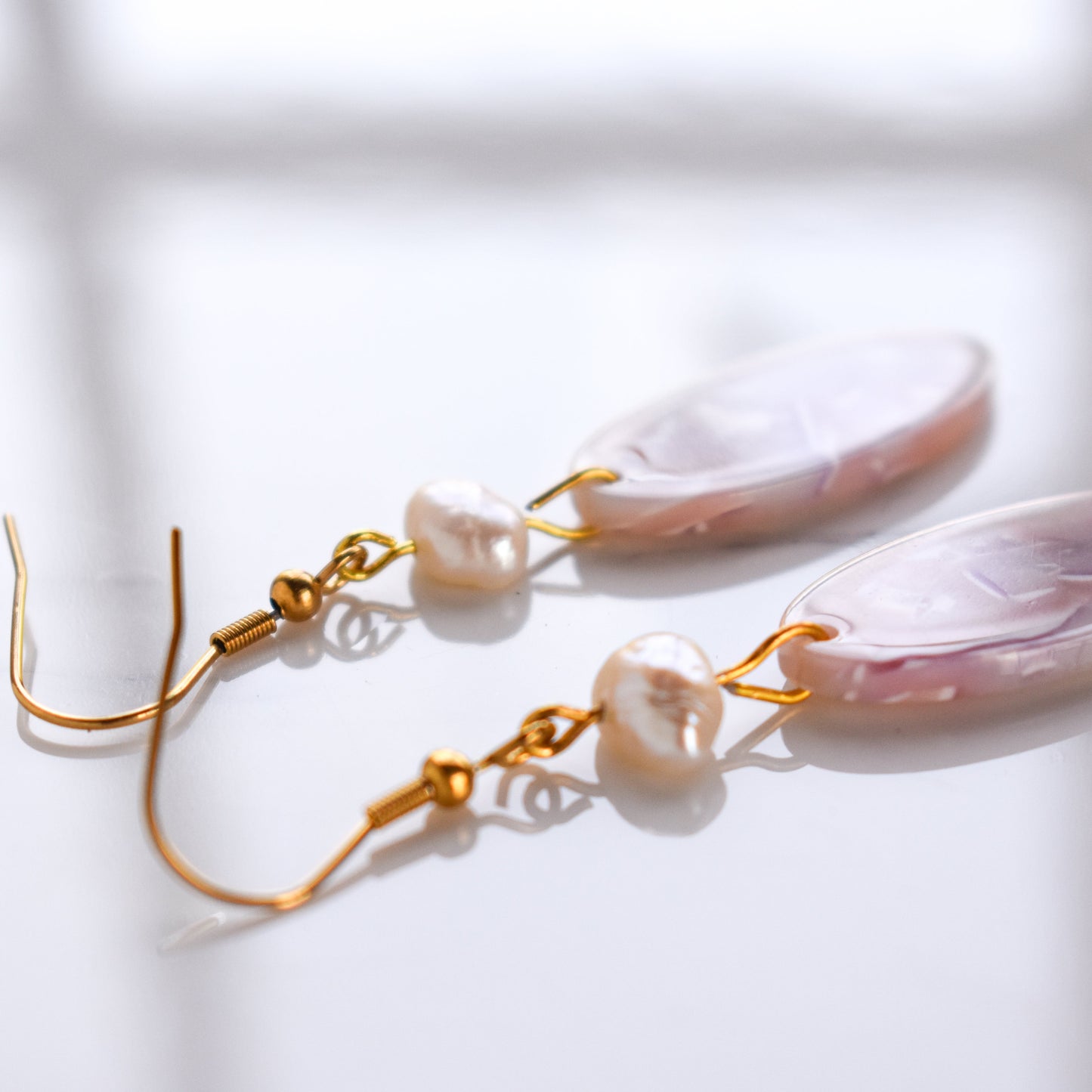 Handmade, light weight and comfortable to wear all day long leather earrings. All our earring hooks are made with a high quality stainless steel and they are hypo allergenic. They will not tarnish or irritate your sensitive skin.