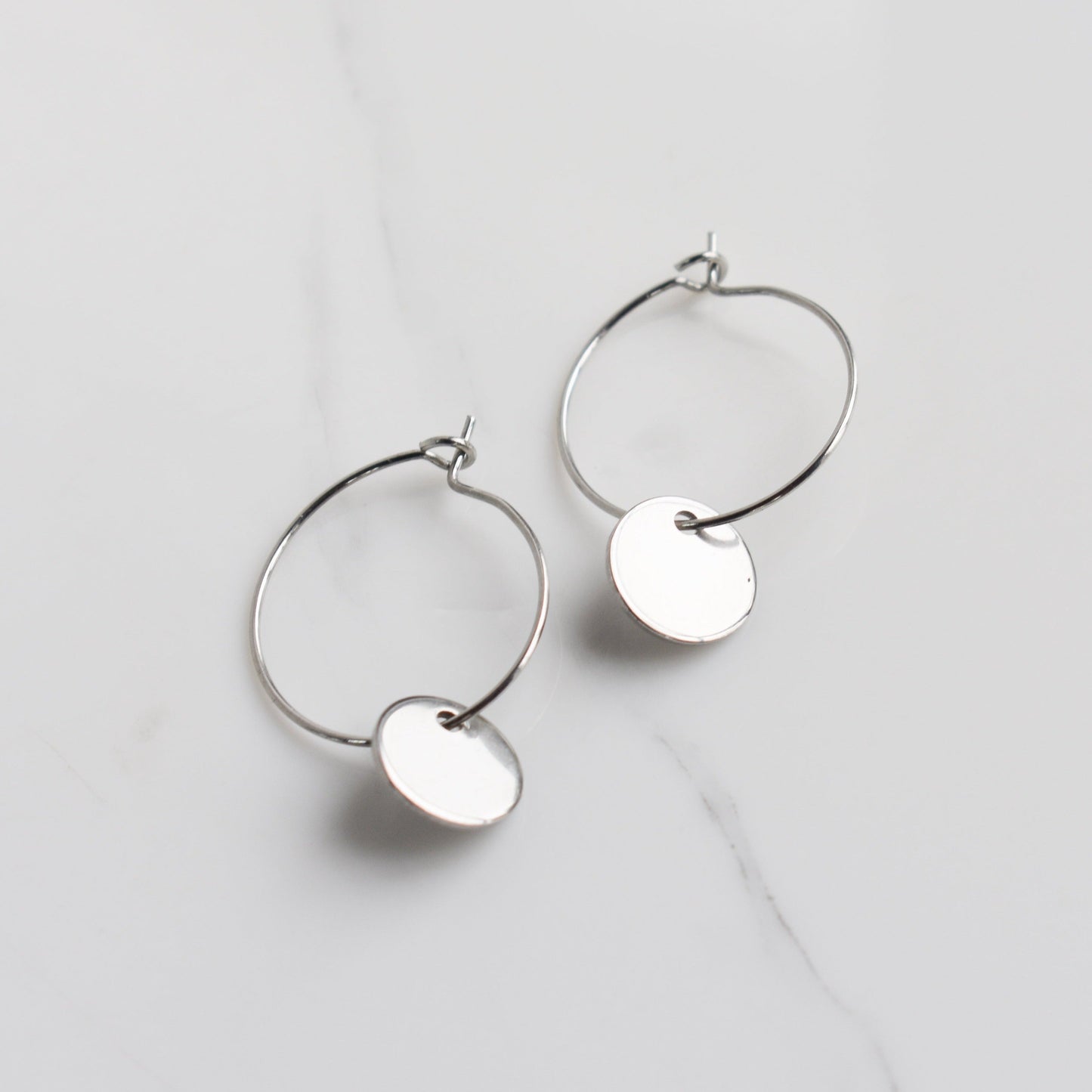 Handmade, light weight and comfortable to wear all day long leather earrings. All our earring hooks are made with a high quality stainless steel and they are hypo allergenic. They will not tarnish or irritate your sensitive skin.