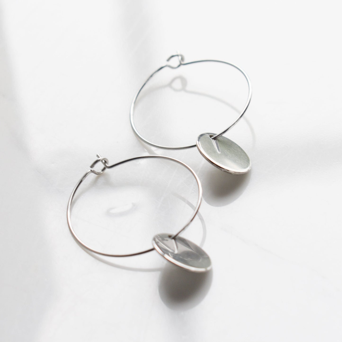 Handmade, light weight and comfortable to wear all day long leather earrings. All our earring hooks are made with a high quality stainless steel and they are hypo allergenic. They will not tarnish or irritate your sensitive skin.