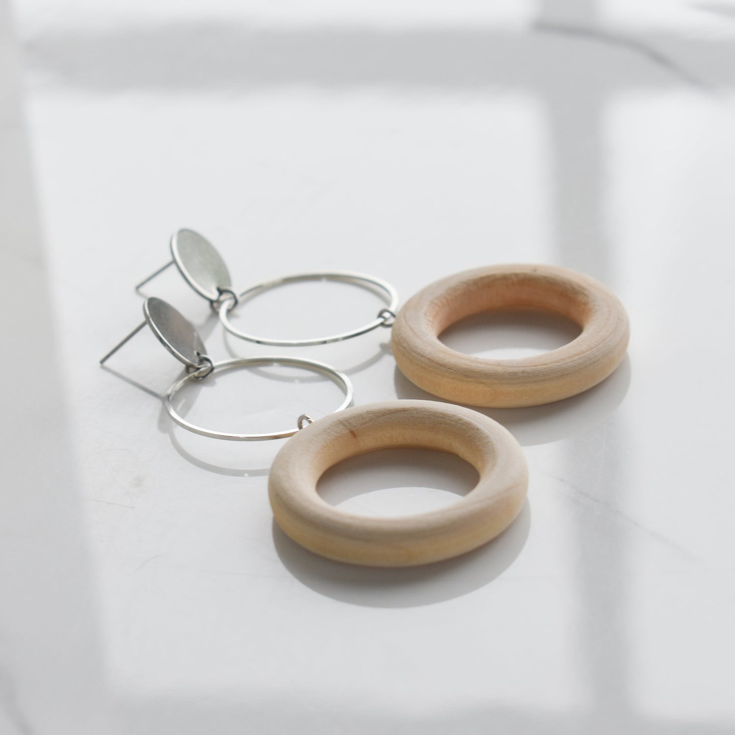 Handmade, light weight and comfortable to wear all day long leather earrings. All our earring hooks are made with a high quality stainless steel and they are hypo allergenic. They will not tarnish or irritate your sensitive skin.