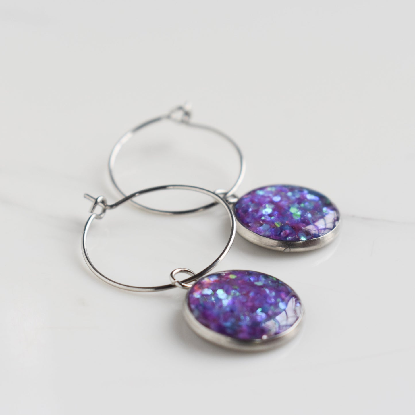 Handmade, light weight and comfortable to wear all day long leather earrings. All our earring hooks are made with a high quality stainless steel and they are hypo allergenic. They will not tarnish or irritate your sensitive skin.