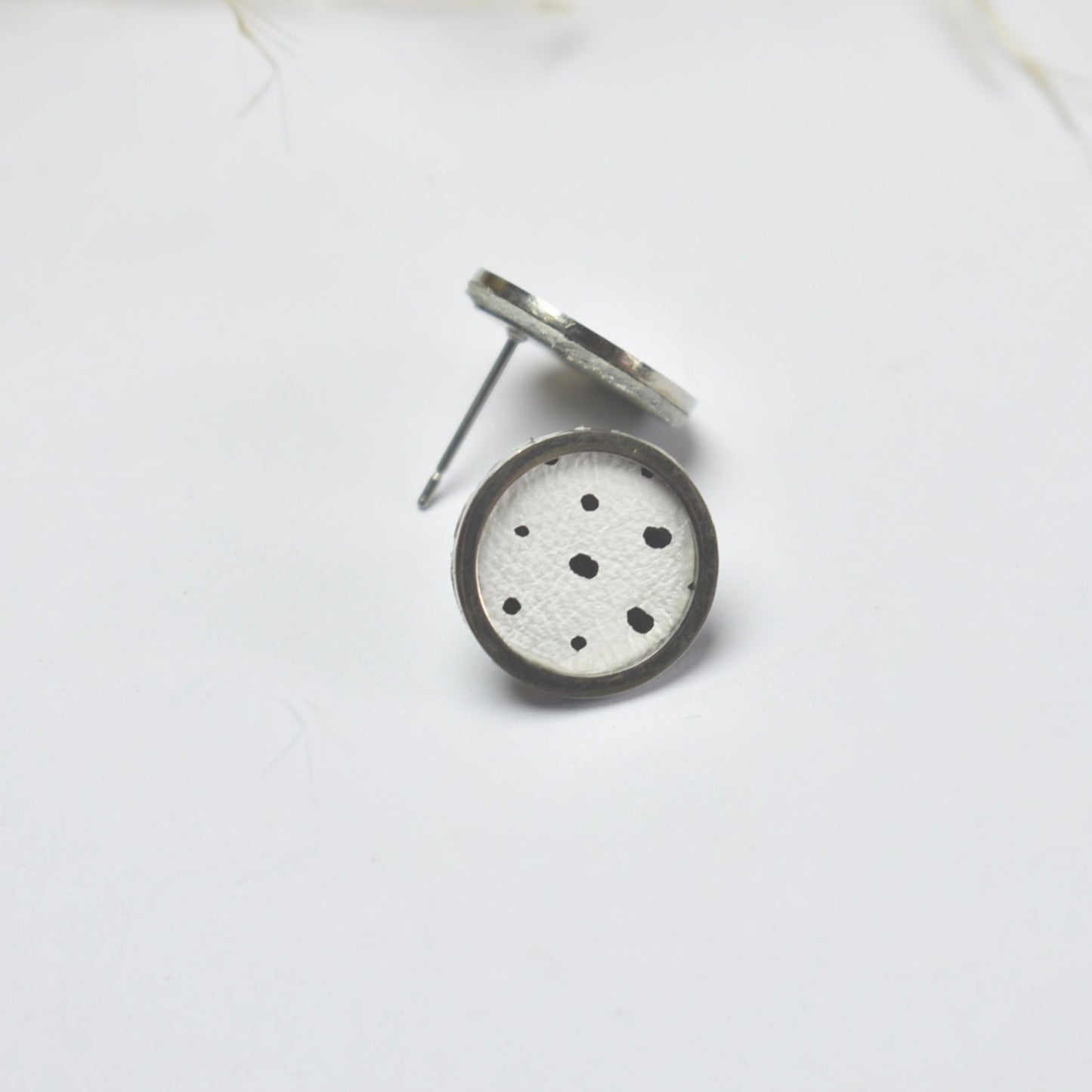 Handmade, light weight and comfortable to wear all day long leather earrings. All our earring hooks are made with a high quality stainless steel and they are hypo allergenic. They will not tarnish or irritate your sensitive skin.