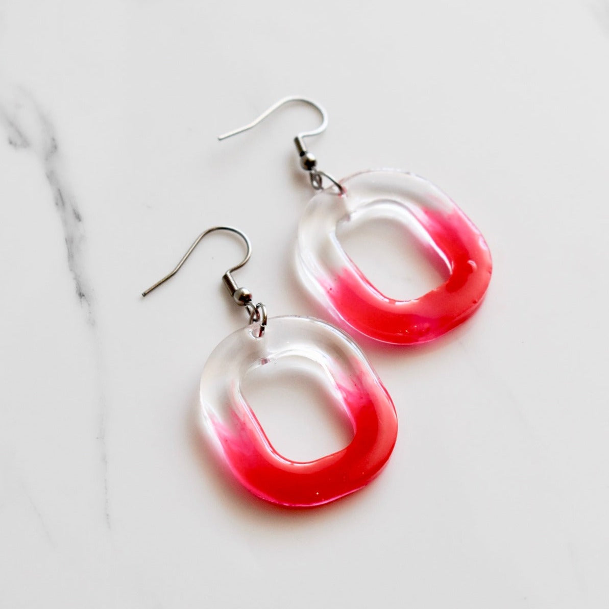 Handmade, light weight and comfortable to wear all day long leather earrings. All our earring hooks are made with a high quality stainless steel and they are hypo allergenic. They will not tarnish or irritate your sensitive skin.