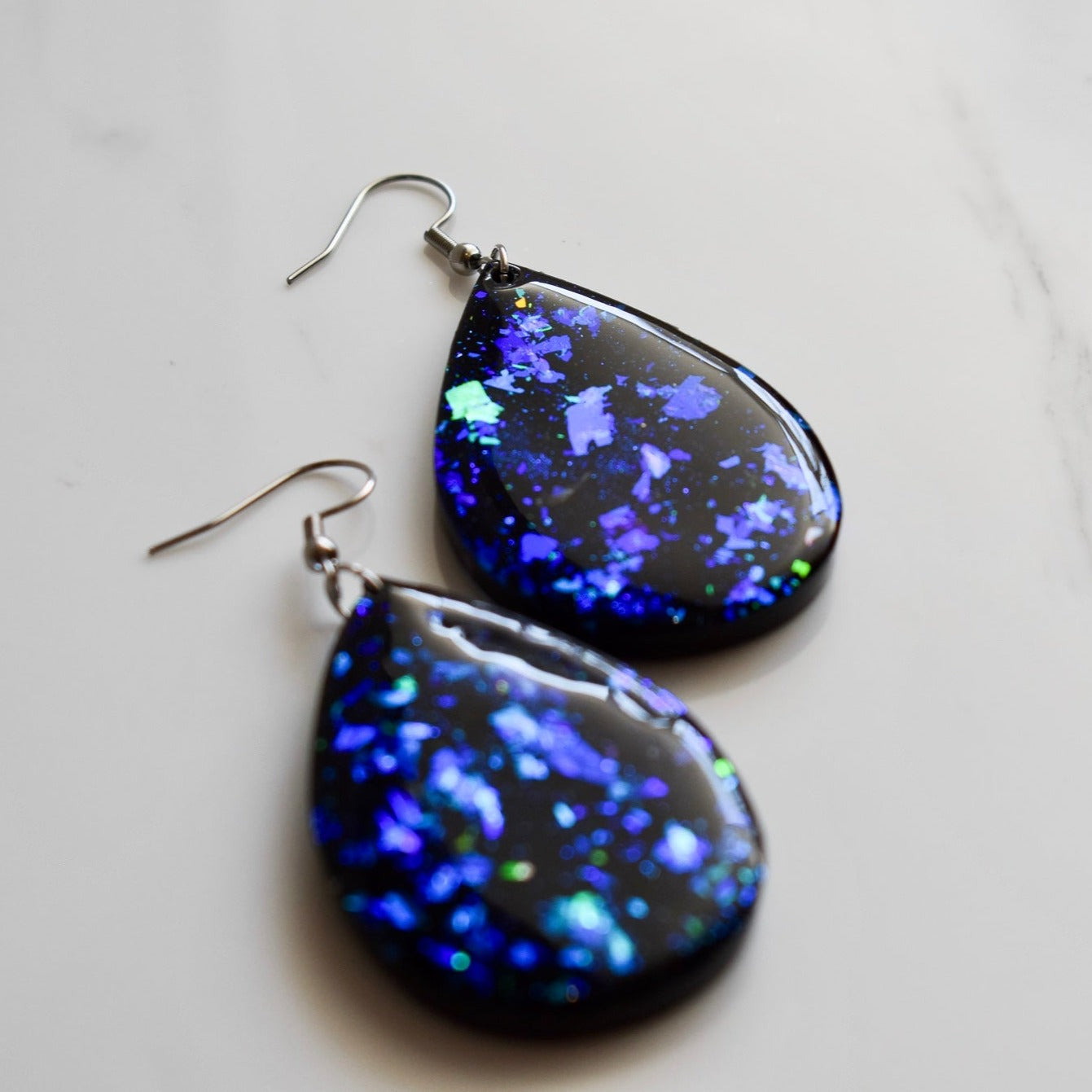 Handmade, light weight and comfortable to wear all day long leather earrings. All our earring hooks are made with a high quality stainless steel and they are hypo allergenic. They will not tarnish or irritate your sensitive skin.