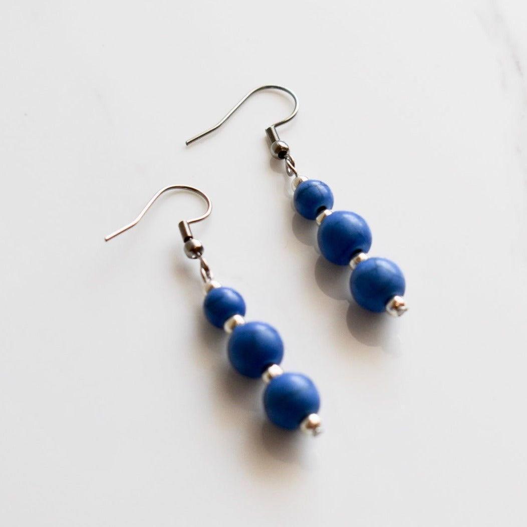Handmade, light weight and comfortable to wear all day long leather earrings. All our earring hooks are made with a high quality stainless steel and they are hypo allergenic. They will not tarnish or irritate your sensitive skin.
