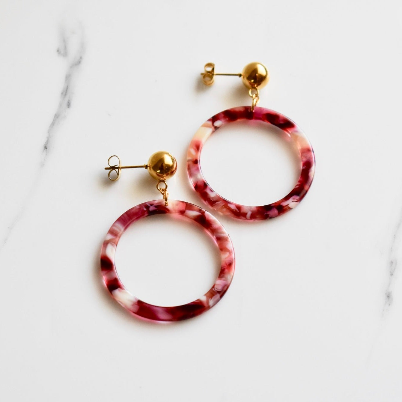 Handmade, light weight and comfortable to wear all day long leather earrings. All our earring hooks are made with a high quality stainless steel and they are hypo allergenic. They will not tarnish or irritate your sensitive skin.