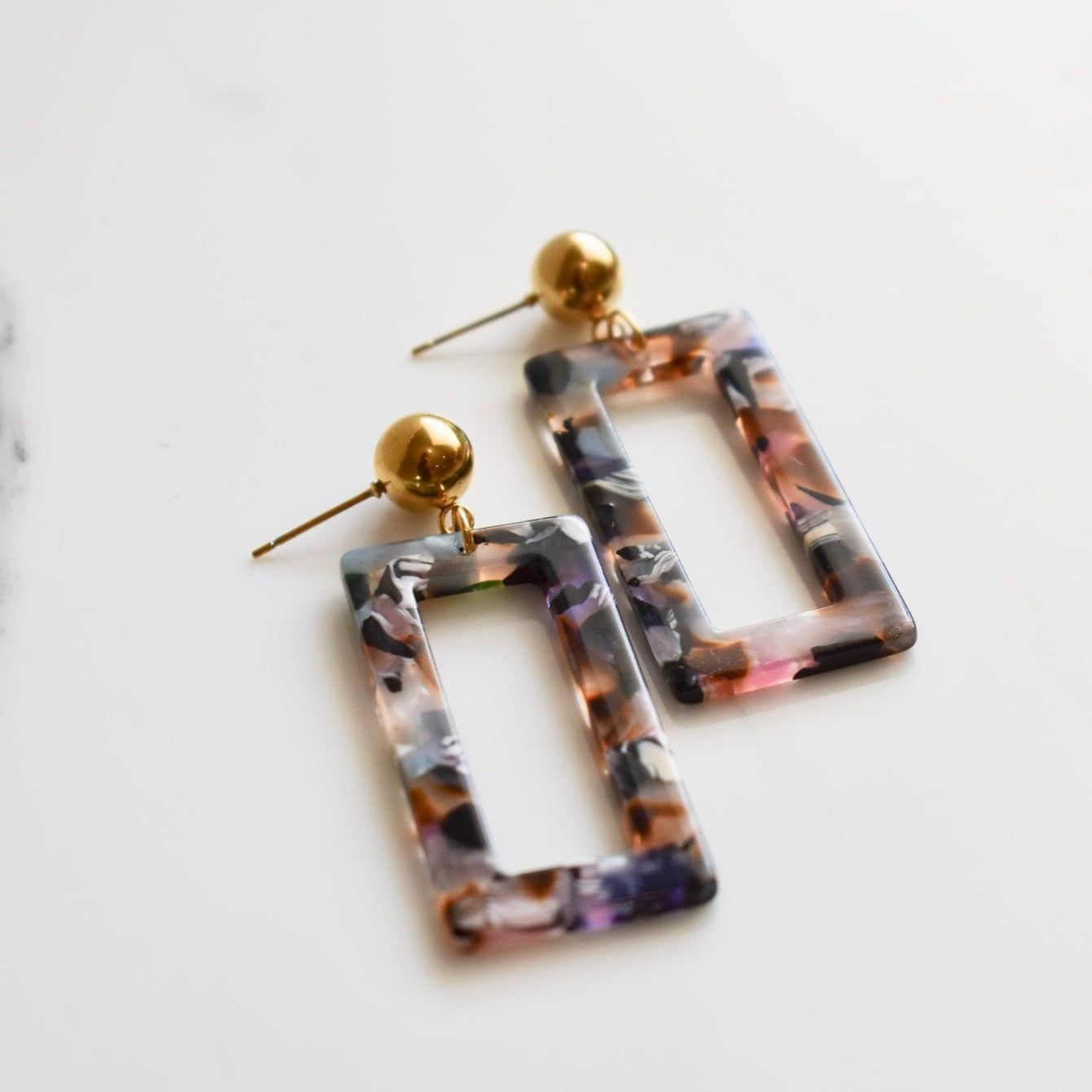 Handmade, light weight and comfortable to wear all day long leather earrings. All our earring hooks are made with a high quality stainless steel and they are hypo allergenic. They will not tarnish or irritate your sensitive skin.