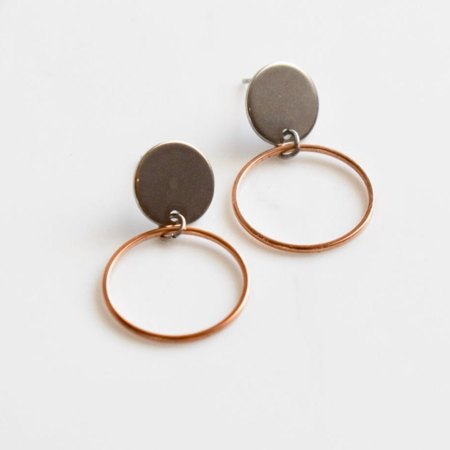 Handmade, light weight and comfortable to wear all day long leather earrings. All our earring hooks are made with a high quality stainless steel and they are hypo allergenic. They will not tarnish or irritate your sensitive skin.