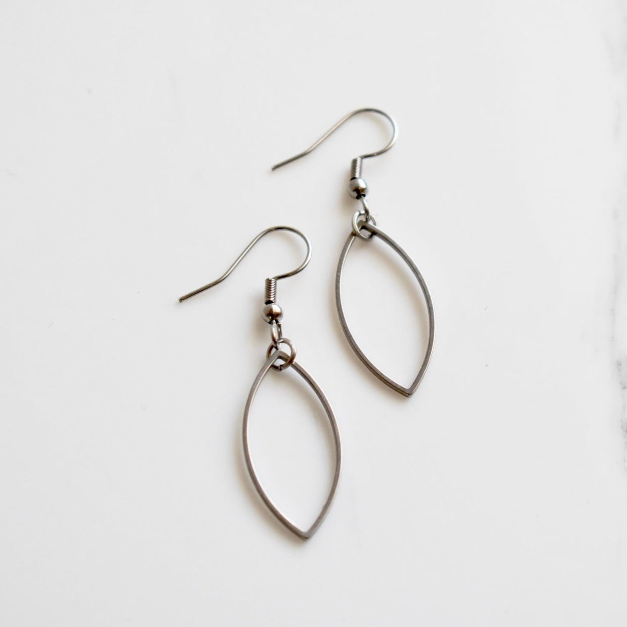 Handmade, light weight and comfortable to wear all day long leather earrings. All our earring hooks are made with a high quality stainless steel and they are hypo allergenic. They will not tarnish or irritate your sensitive skin.