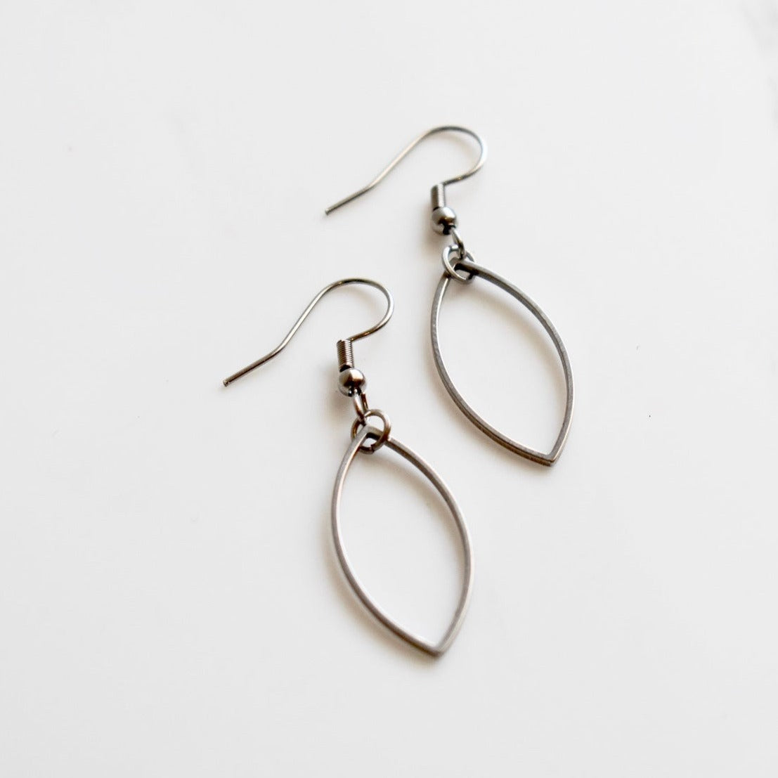 Handmade, light weight and comfortable to wear all day long leather earrings. All our earring hooks are made with a high quality stainless steel and they are hypo allergenic. They will not tarnish or irritate your sensitive skin.