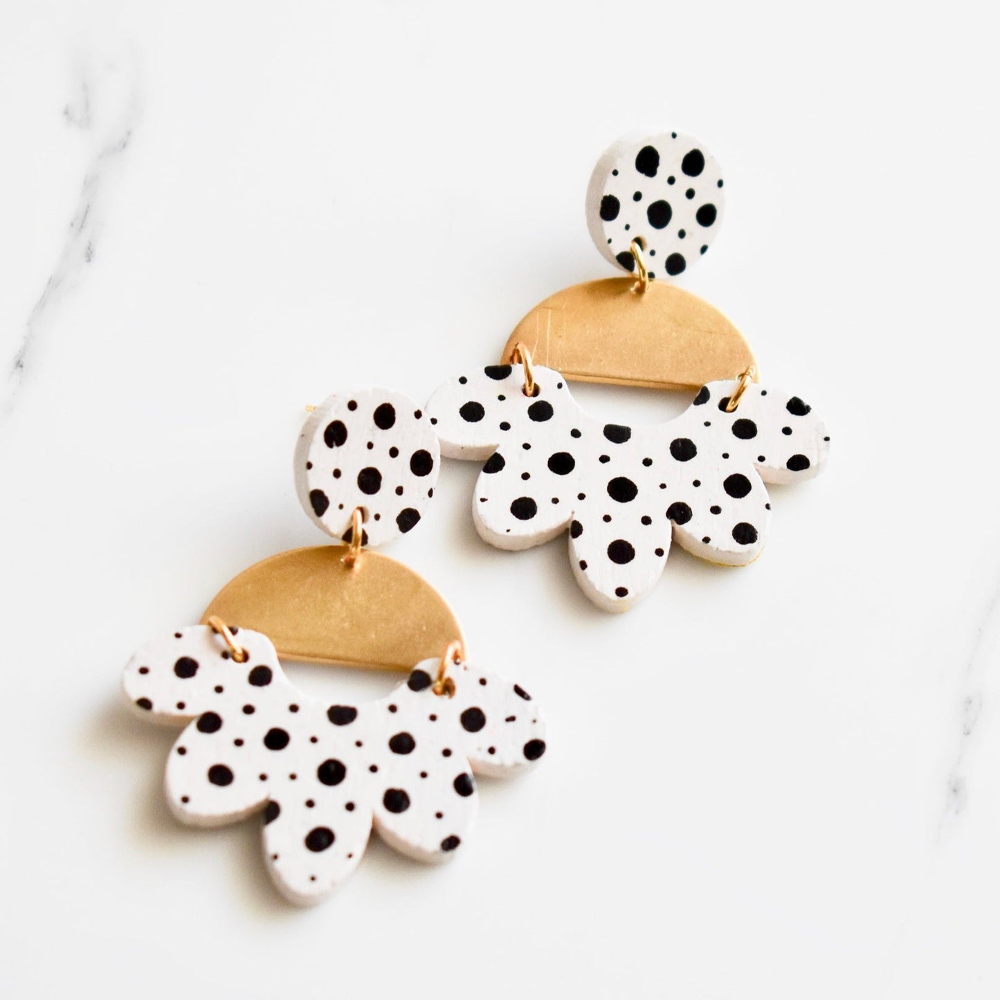 Handmade, light weight and comfortable to wear all day long leather earrings. All our earring hooks are made with a high quality stainless steel and they are hypo allergenic. They will not tarnish or irritate your sensitive skin.
