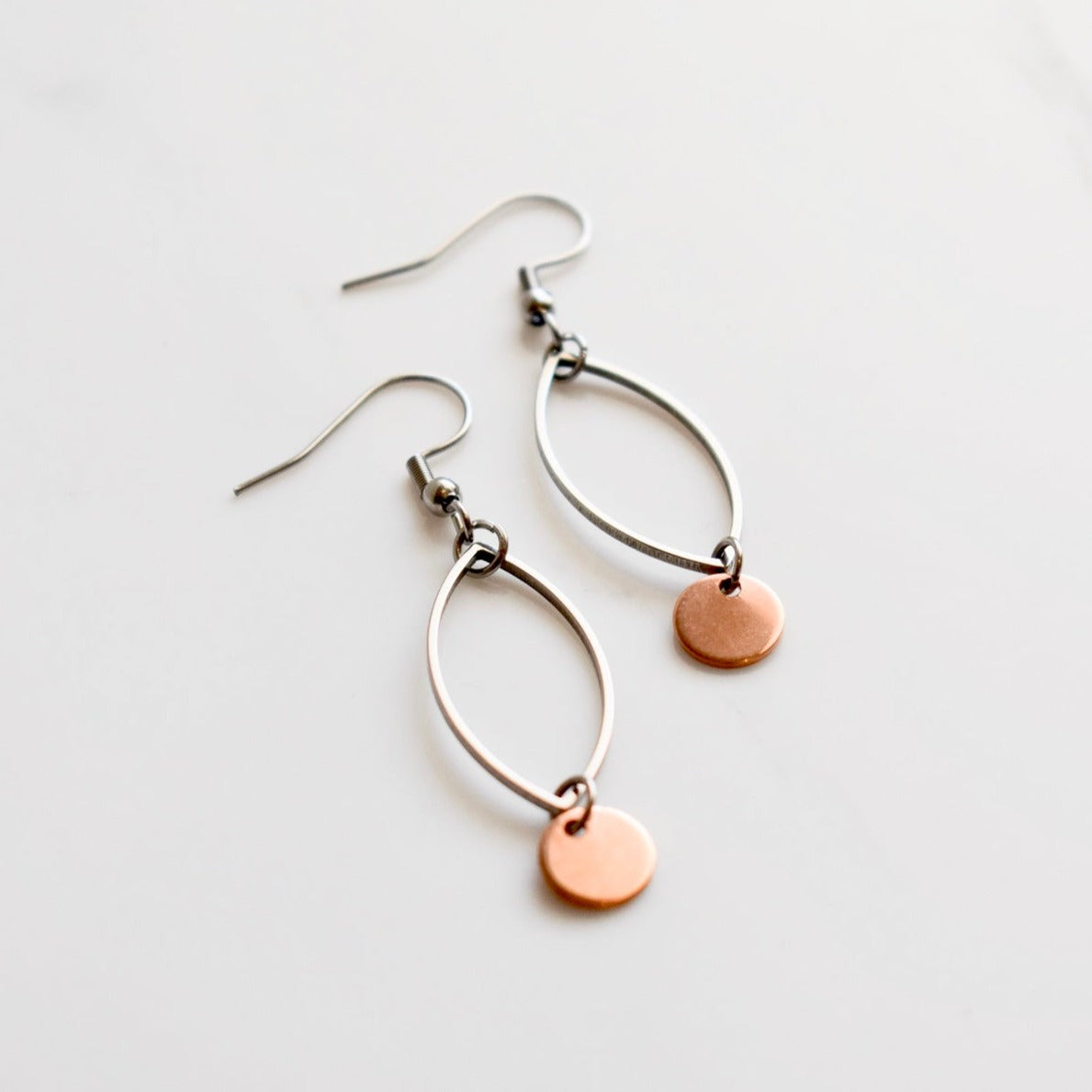Handmade, light weight and comfortable to wear all day long leather earrings. All our earring hooks are made with a high quality stainless steel and they are hypo allergenic. They will not tarnish or irritate your sensitive skin.