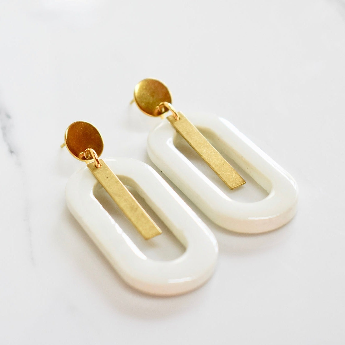 Handmade, light weight and comfortable to wear all day long leather earrings. All our earring hooks are made with a high quality stainless steel and they are hypo allergenic. They will not tarnish or irritate your sensitive skin.