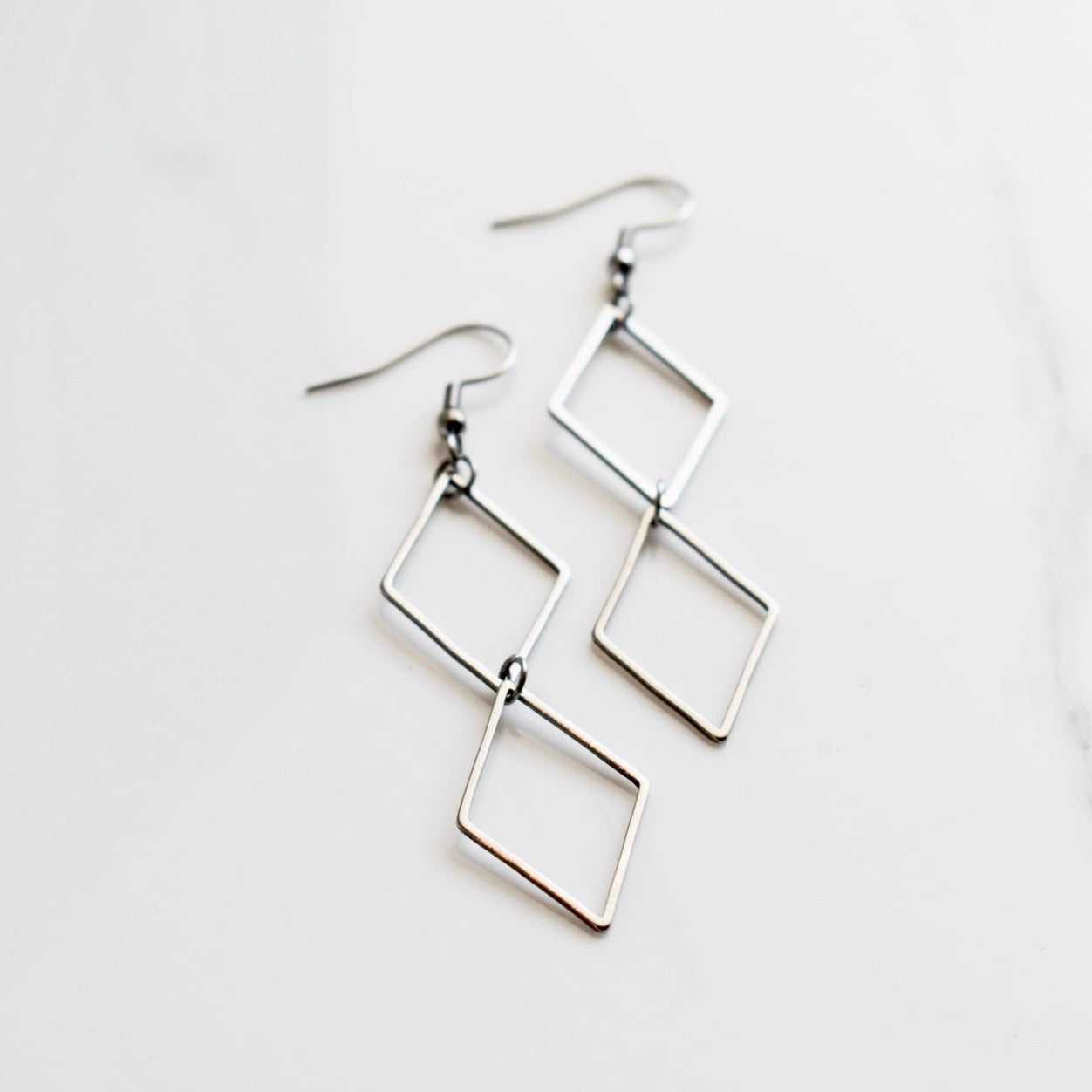 Handmade, light weight and comfortable to wear all day long stainless steel earrings. All our earring hooks are made with a high quality stainless steel and they are hypo allergenic. They will not tarnish or irritate your sensitive skin. They are also WATERPROOF!