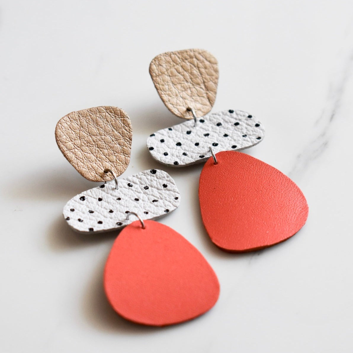 Handmade, light weight and comfortable to wear all day long stainless steel earrings. All our earring hooks are made with a high quality stainless steel and they are hypo allergenic. They will not tarnish or irritate your sensitive skin. They are also WATERPROOF!