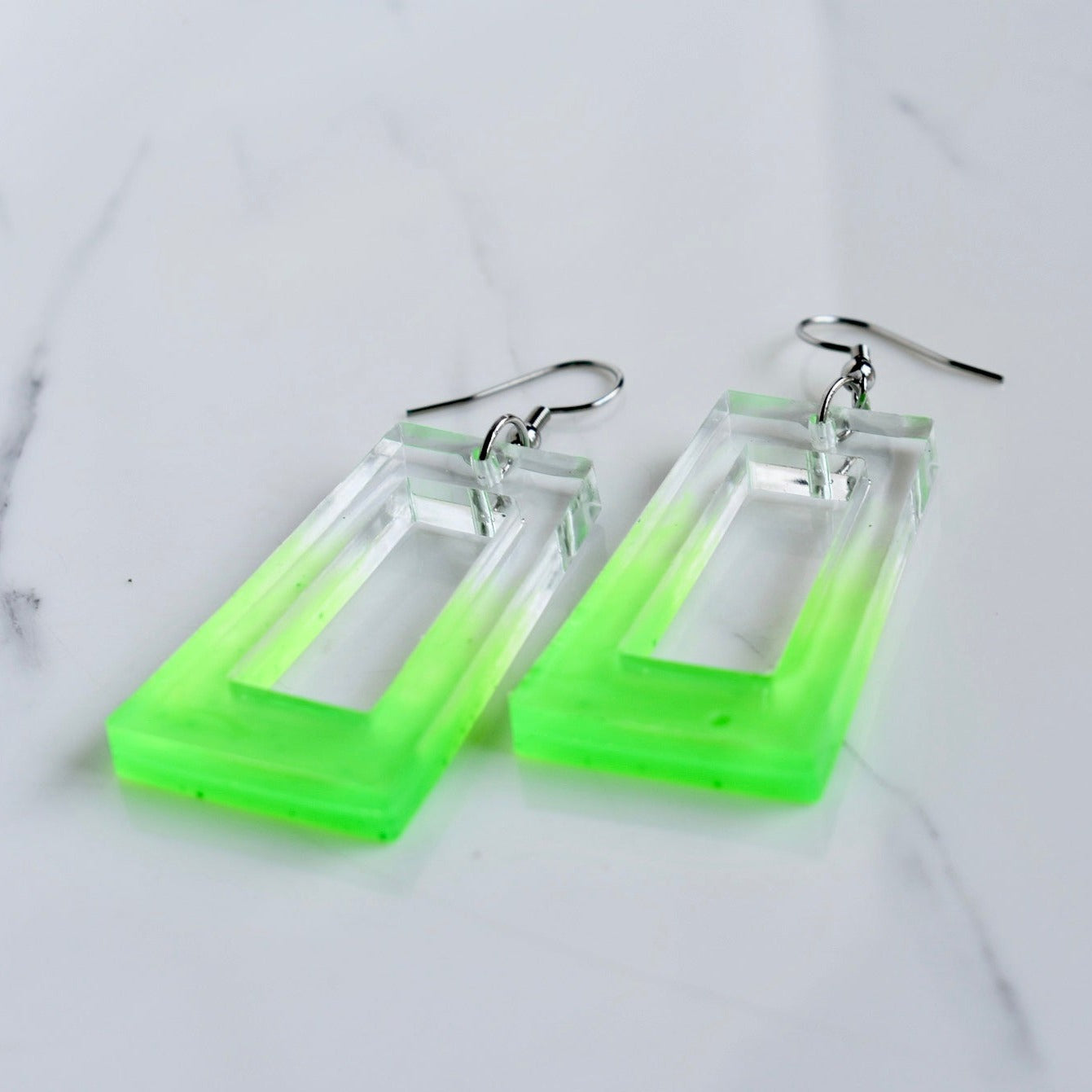 Handmade, light weight and comfortable to wear all day long leather earrings. All our earring hooks are made with a high quality stainless steel and they are hypo allergenic. They will not tarnish or irritate your sensitive skin.