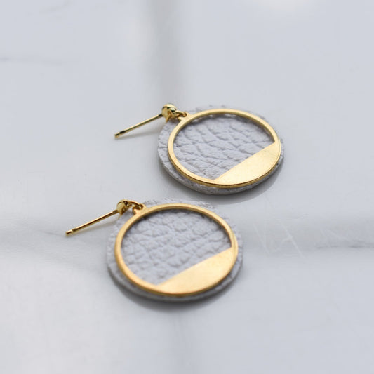 Handmade, light weight and comfortable to wear all day long leather earrings. All our earring hooks are made with a high quality stainless steel and they are hypo allergenic.  They will not tarnish or irritate your sensitive skin.