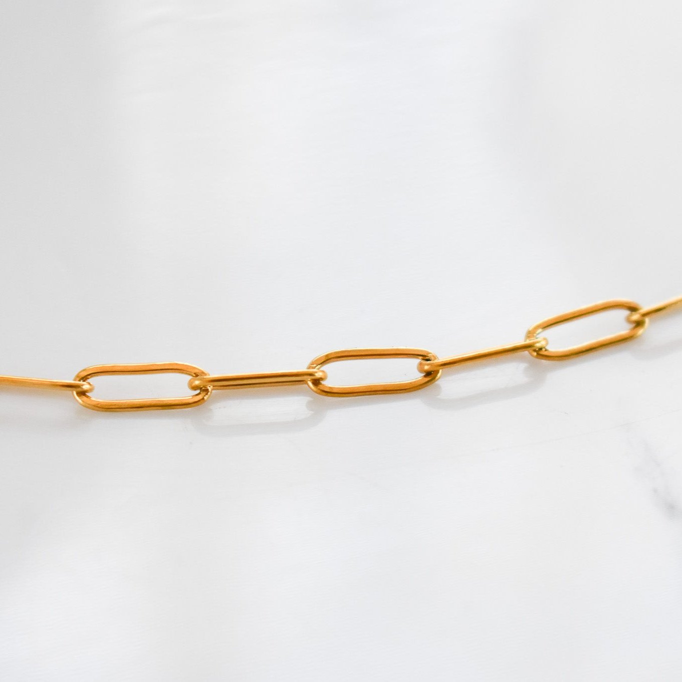 Gold Paperclip Necklace