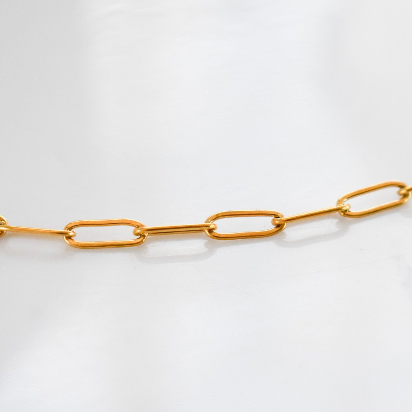 Gold Paperclip Bracelet