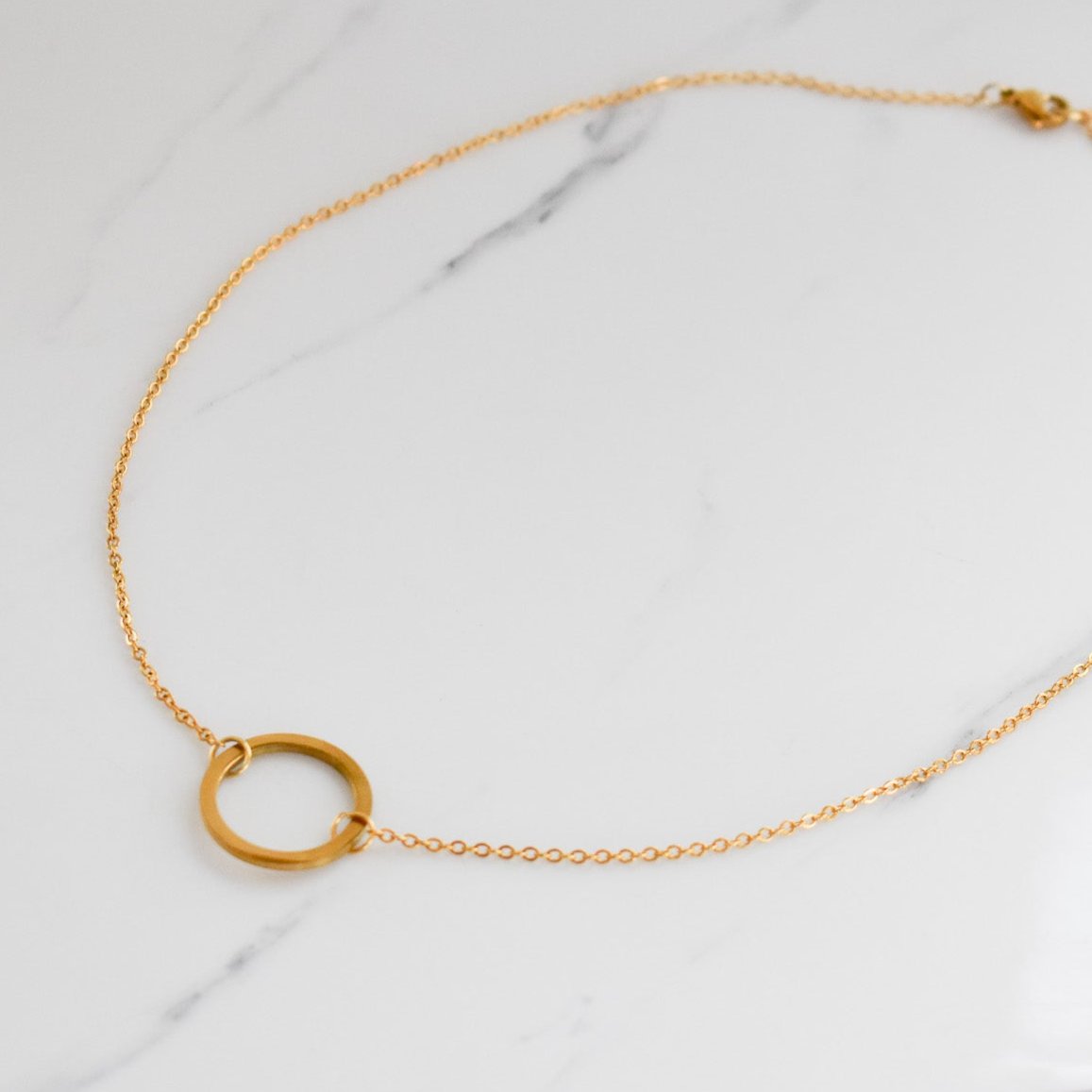 Gold Circle Necklace