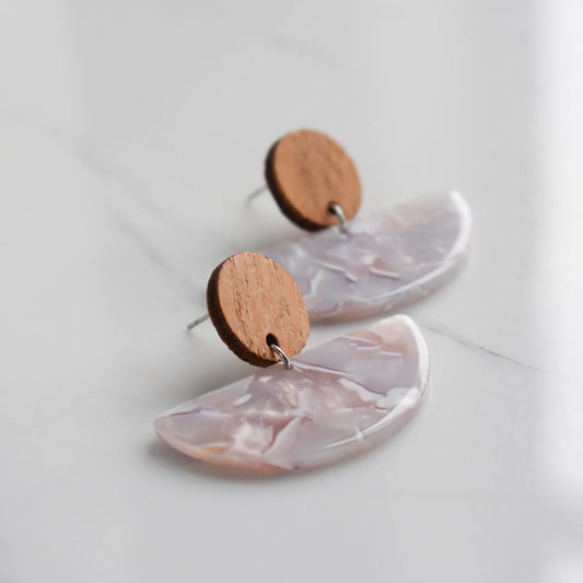 Handmade, light weight and comfortable to wear all day long leather earrings. All our earring hooks are made with a high quality stainless steel and they are hypo allergenic.  They will not tarnish or irritate your sensitive skin.