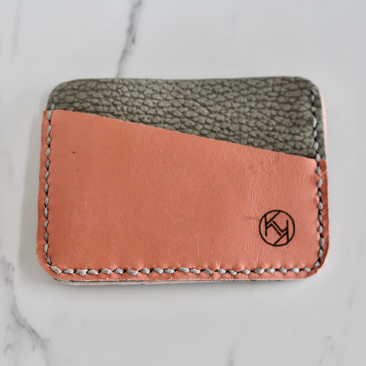 Beautifully hand made genuine leather card holder. Perfect gift idea for a man or women - it can store up to 6 cards.