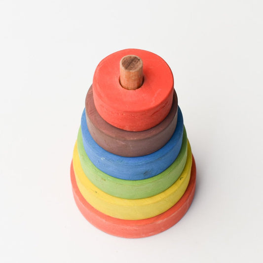 WOODEN STACKING BLOCKS - ROUND