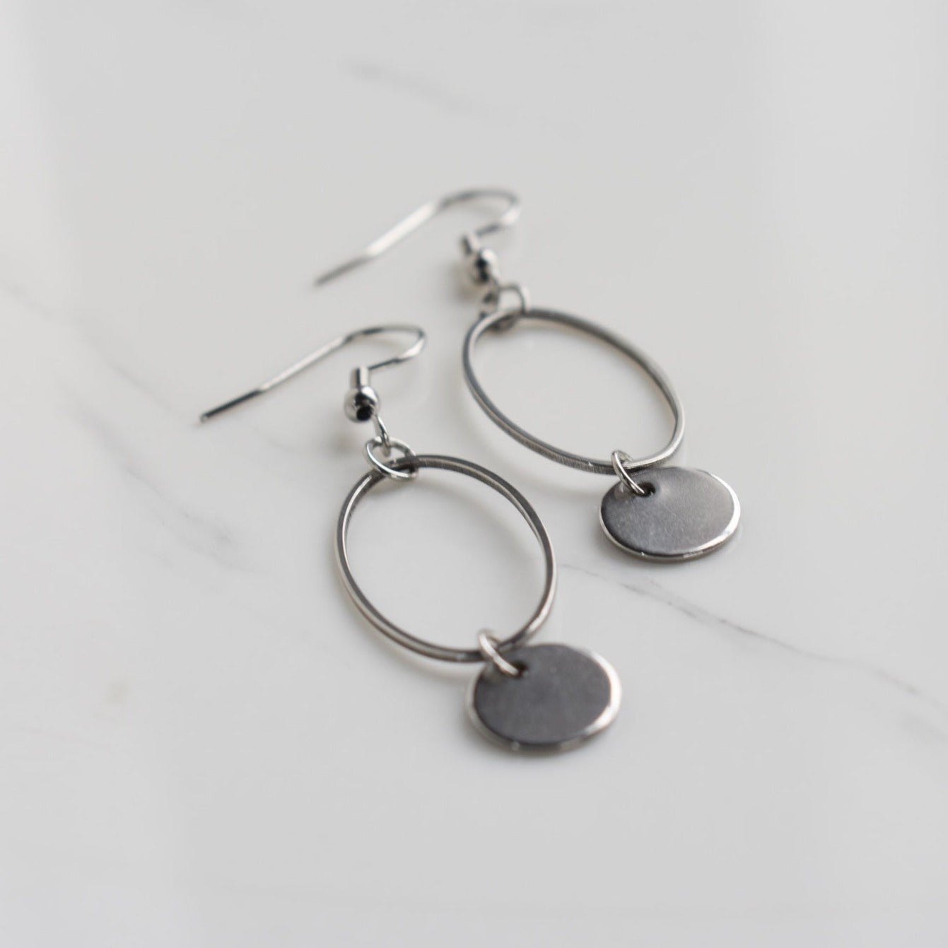 Handmade, light weight and comfortable to wear all day long leather earrings. All our earring hooks are made with a high quality stainless steel and they are hypo allergenic.  They will not tarnish or irritate your sensitive skin.