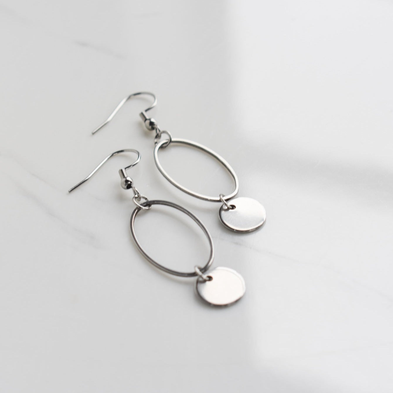 Handmade, light weight and comfortable to wear all day long leather earrings. All our earring hooks are made with a high quality stainless steel and they are hypo allergenic.  They will not tarnish or irritate your sensitive skin.