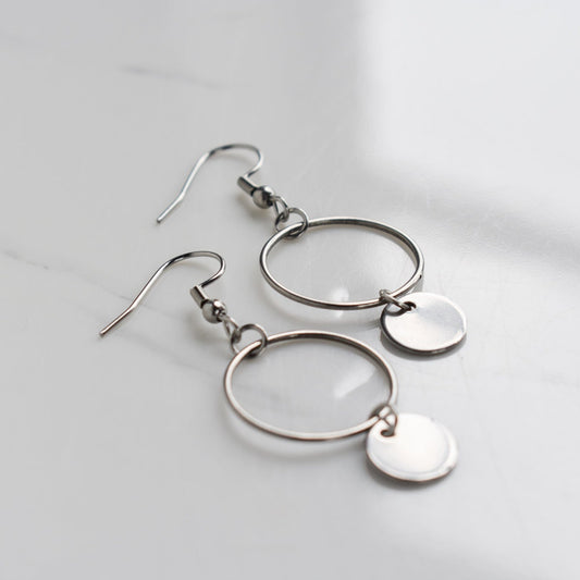 Handmade, light weight and comfortable to wear all day long leather earrings. All our earring hooks are made with a high quality stainless steel and they are hypo allergenic.  They will not tarnish or irritate your sensitive skin.