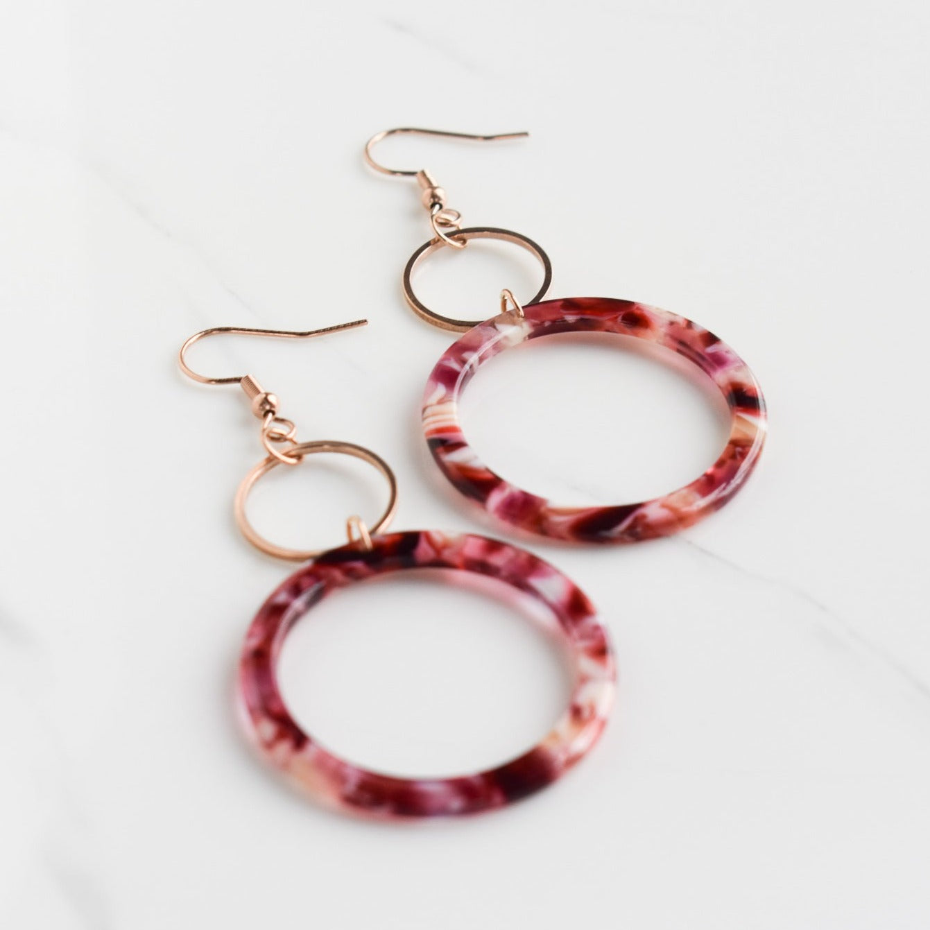 Handmade, light weight and comfortable to wear all day long leather earrings. All our earring hooks are made with a high quality stainless steel and they are hypo allergenic.  They will not tarnish or irritate your sensitive skin.