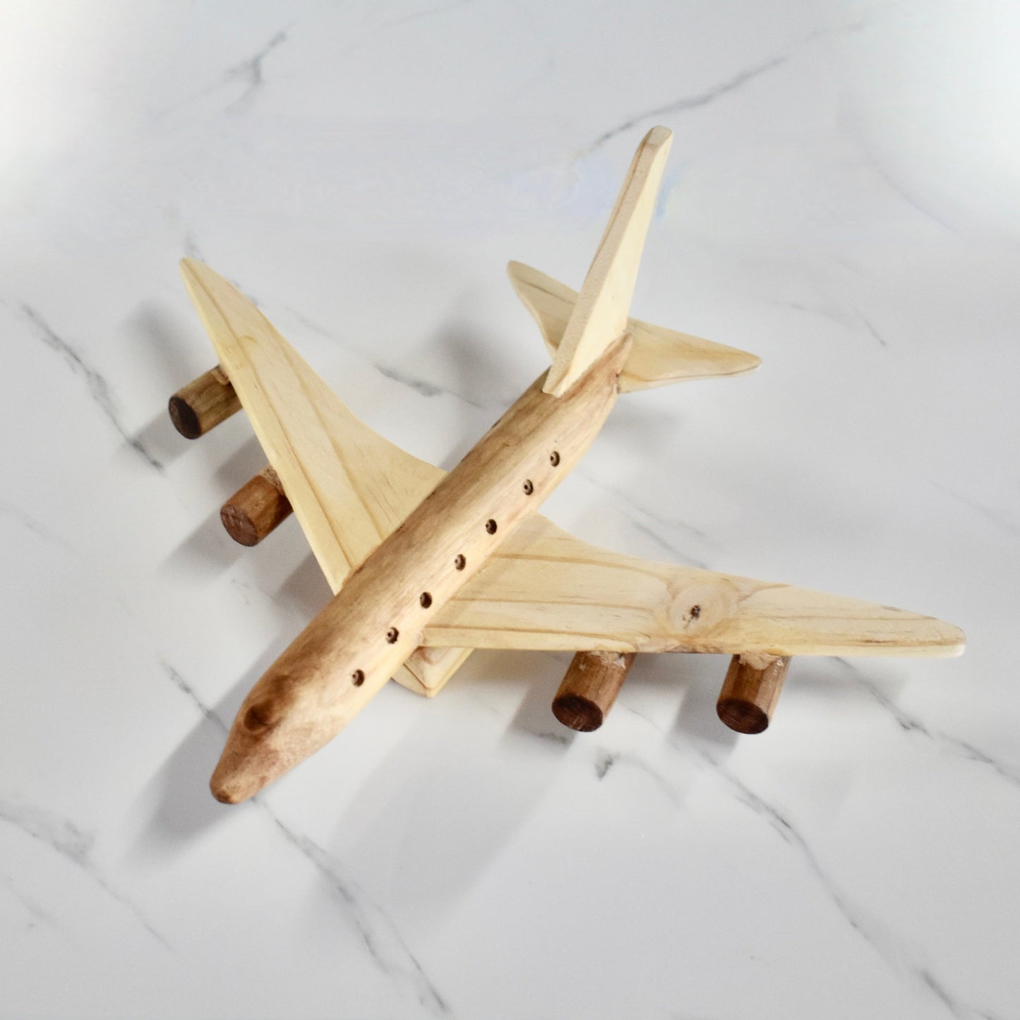 This small handmade wooden plane is the perfect present for any kid (or kid at heart)! It can be left as is or painted for an extra touch of fun. Makes for an amazing baby shower gift. 