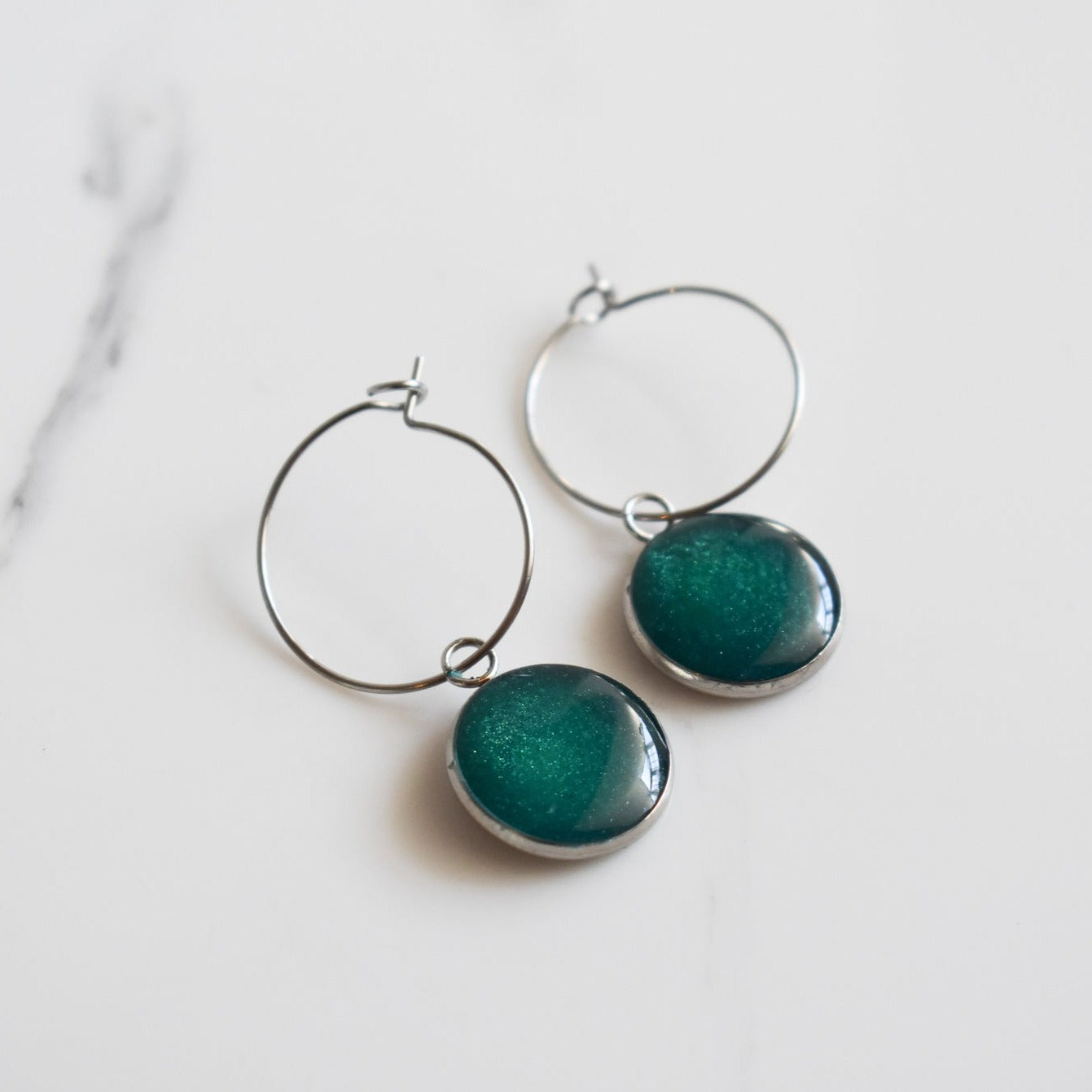 Handmade, light weight and comfortable to wear all day long leather earrings. All our earring hooks are made with a high quality stainless steel and they are hypo allergenic.  They will not tarnish or irritate your sensitive skin.