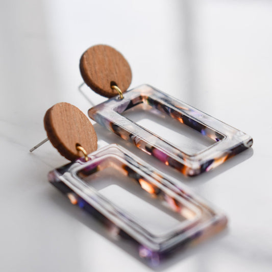 Handmade, light weight and comfortable to wear all day long leather earrings. All our earring hooks are made with a high quality stainless steel and they are hypo allergenic.  They will not tarnish or irritate your sensitive skin.