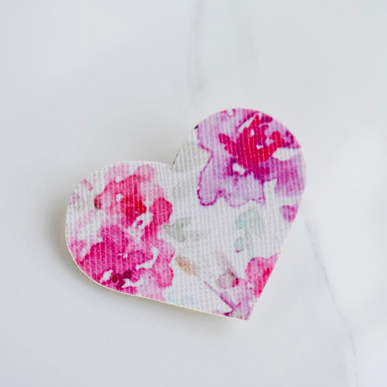 Handmade, small heart clip. Also customisable. 