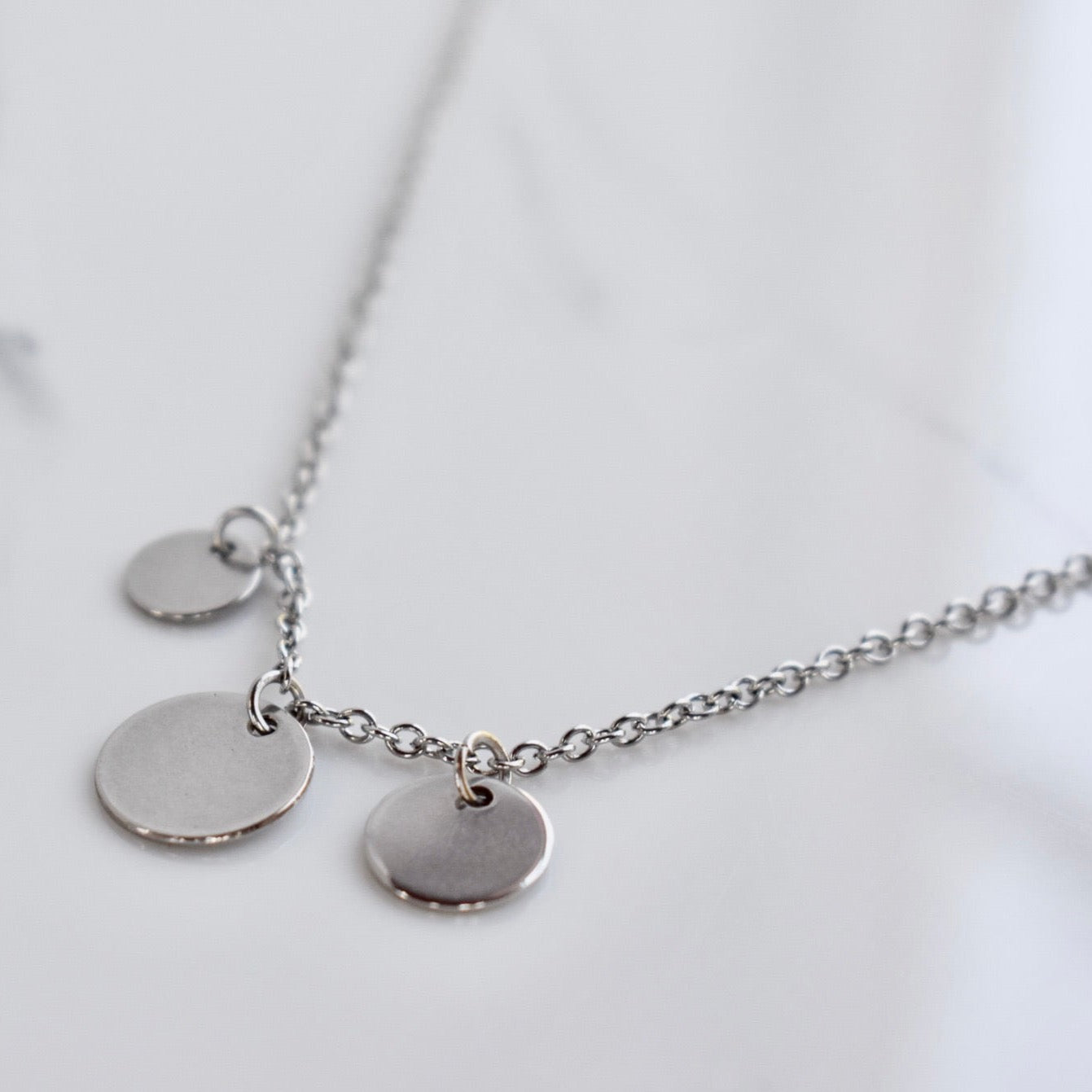 Beautifully handcrafted stainless steel necklace. Waterproof, hypoallergenic jewellery.