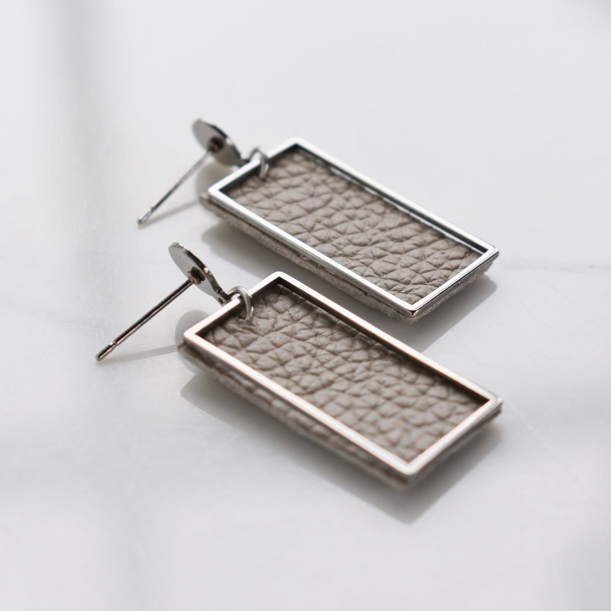 Handmade, light weight and comfortable to wear all day long leather earrings. All our earring hooks are made with a high quality stainless steel and they are hypo allergenic.  They will not tarnish or irritate your sensitive skin.