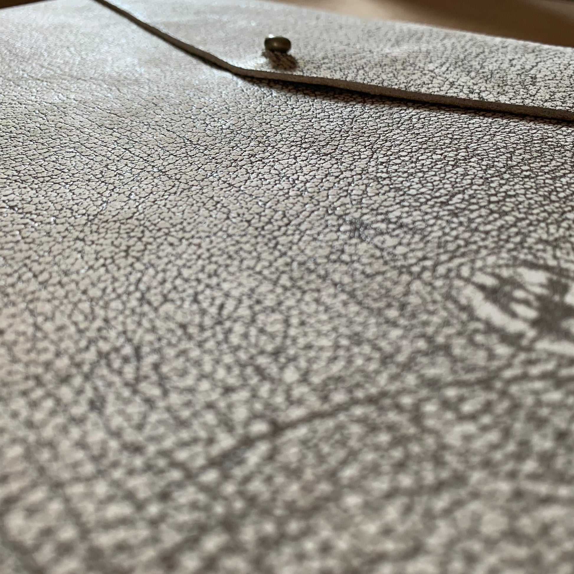 Beautifully handmade and hand stitched genuine leather laptop sleeve from Katrina Designs in South Africa.