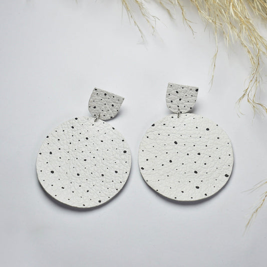 Handmade, light weight and comfortable to wear all day long leather earrings. All our earring hooks are made with a high quality stainless steel and they are hypo allergenic.  They will not tarnish or irritate your sensitive skin.