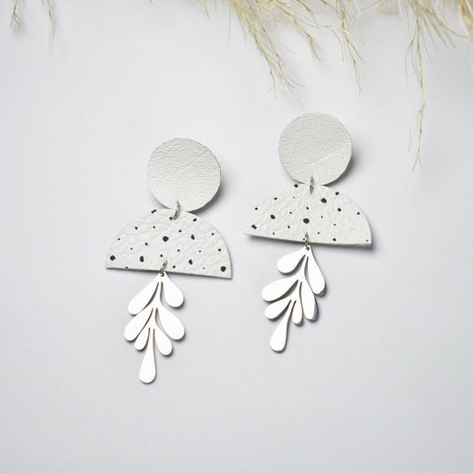 Handmade, light weight and comfortable to wear all day long leather earrings. All our earring hooks are made with a high quality stainless steel and they are hypo allergenic.  They will not tarnish or irritate your sensitive skin.