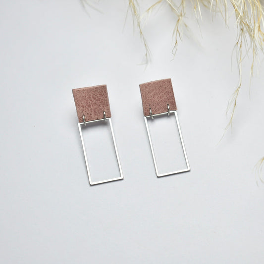 Handmade, light weight and comfortable to wear all day long leather earrings. All our earring hooks are made with a high quality stainless steel and they are hypo allergenic.  They will not tarnish or irritate your sensitive skin.